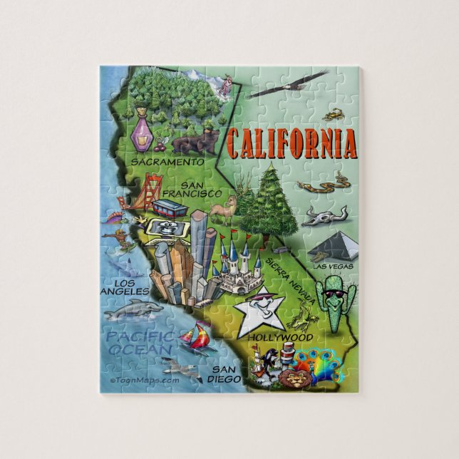 Puzzle de la Californie (Vertical)