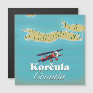 Puzzle de la carte de Korčula Croatie