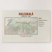 Puzzle de la carte des sentiers du parc national d