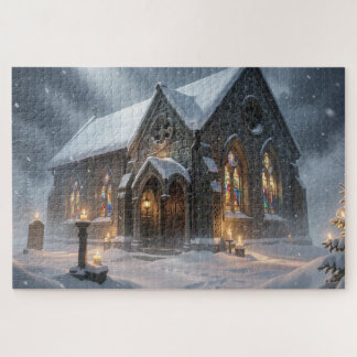 Puzzle de la chapelle celtique d'hiver