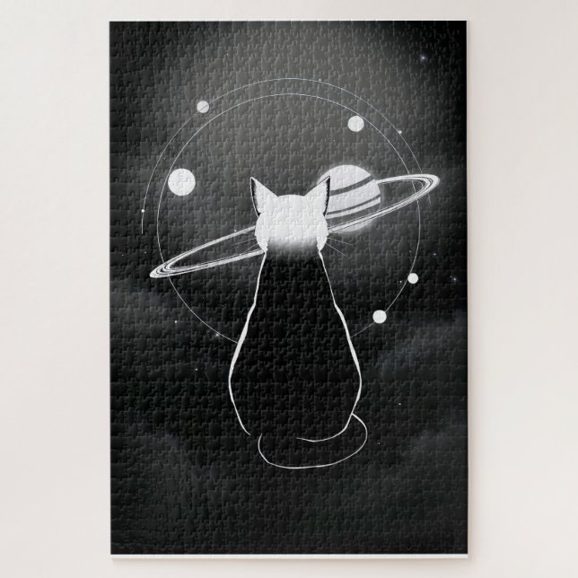 Puzzle de la chatte cosmique en orbite (Vertical)