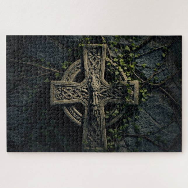 Puzzle de la Croix Celtique en Entrelacs (Horizontal)