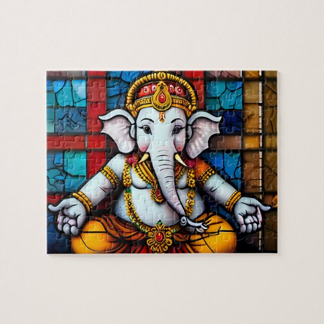 Puzzle de la divinité indienne de Ganesh (Horizontal)
