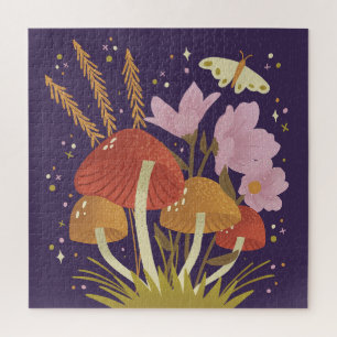 Puzzle de la forêt de champignons magiques