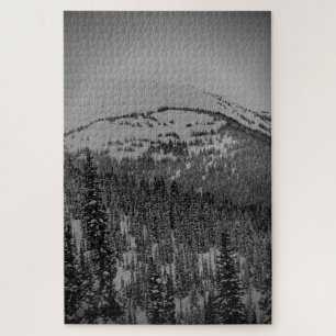 Puzzle de la forêt de neige blanche