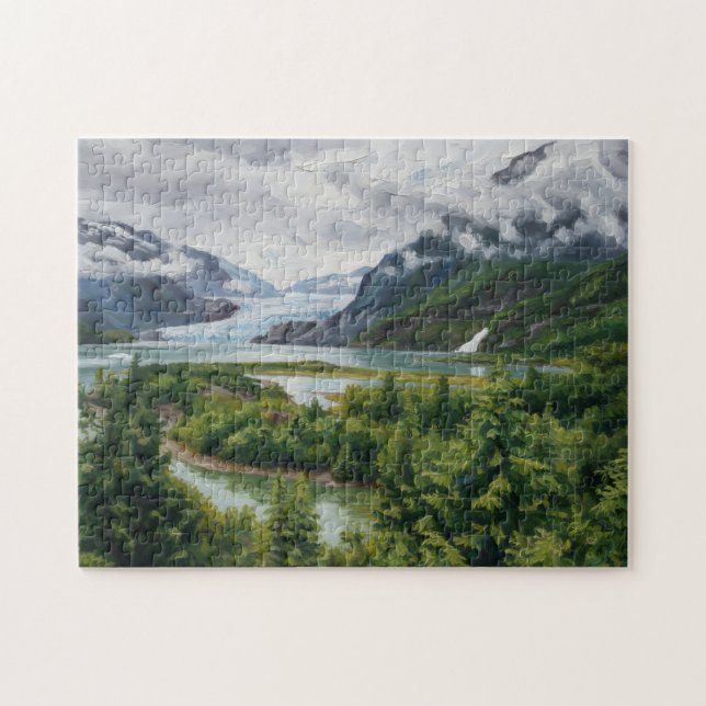 Puzzle de la forêt nationale du glacier Mendenhall (Horizontal)