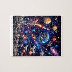 Puzzle de la galaxie de l'espace extra-atmosphériq
