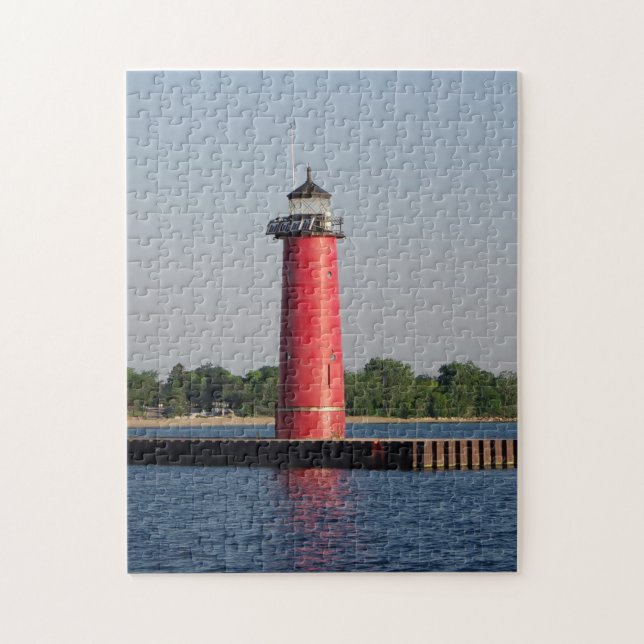 Puzzle de la Kenosha North Pierhead Light (Vertical)