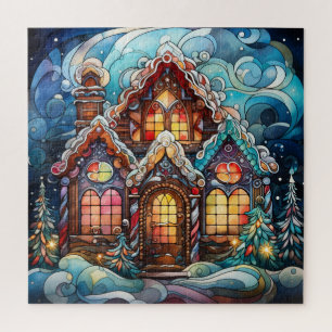 Puzzle de la maison de pain d'épice
