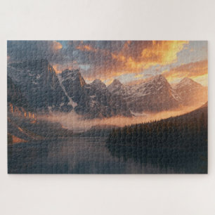Puzzle de la montagne du lever du soleil sur le la