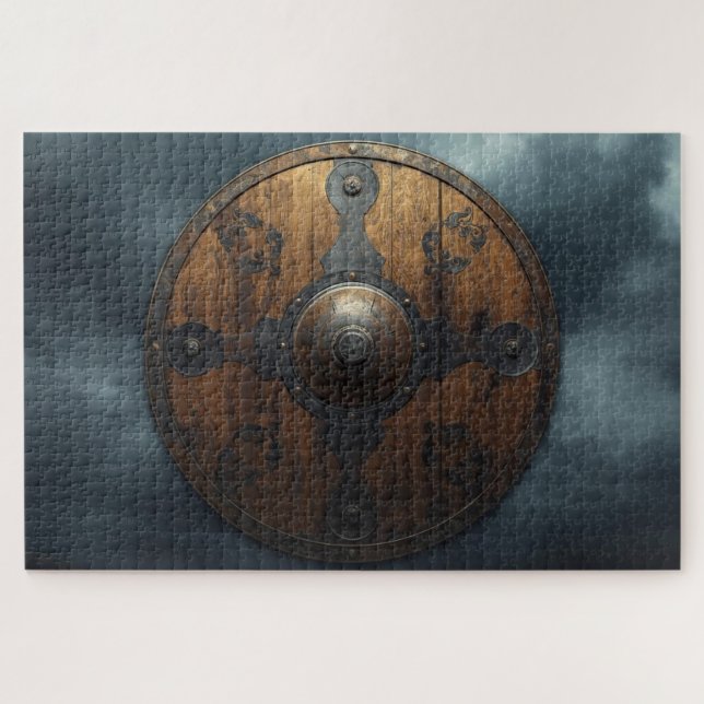 Puzzle de la muraille de boucliers vikings (Horizontal)