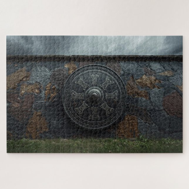 Puzzle de la muraille de boucliers vikings (Horizontal)
