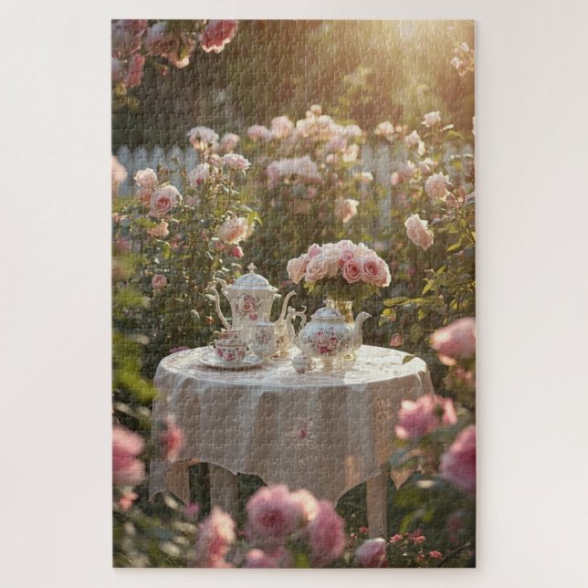 Puzzle de la niche de lecture florale (Vertical)