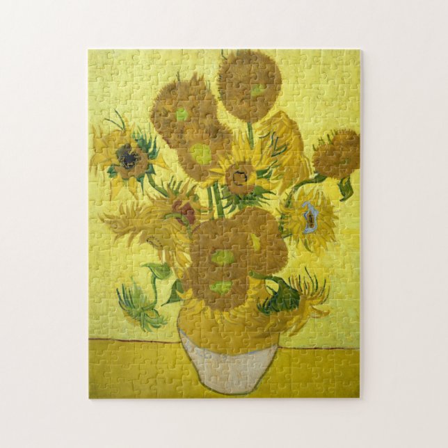 Puzzle de la peinture de tournesols de Van Gogh (Vertical)
