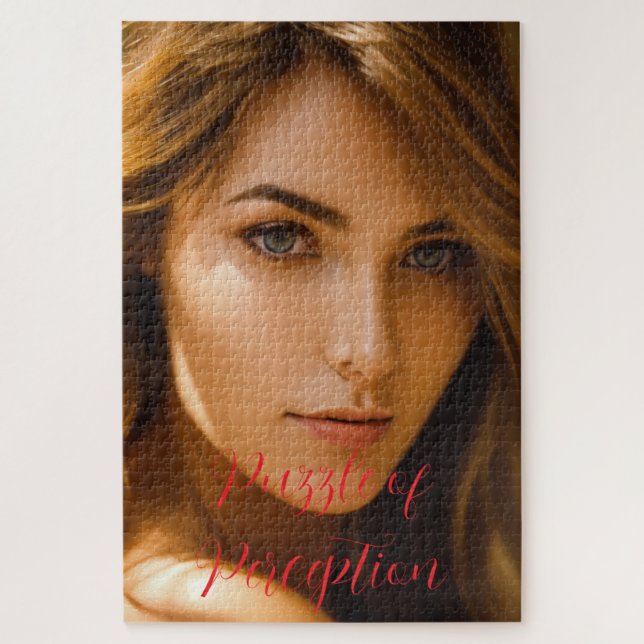 Puzzle de la perception Belle fille Puzzle (Vertical)