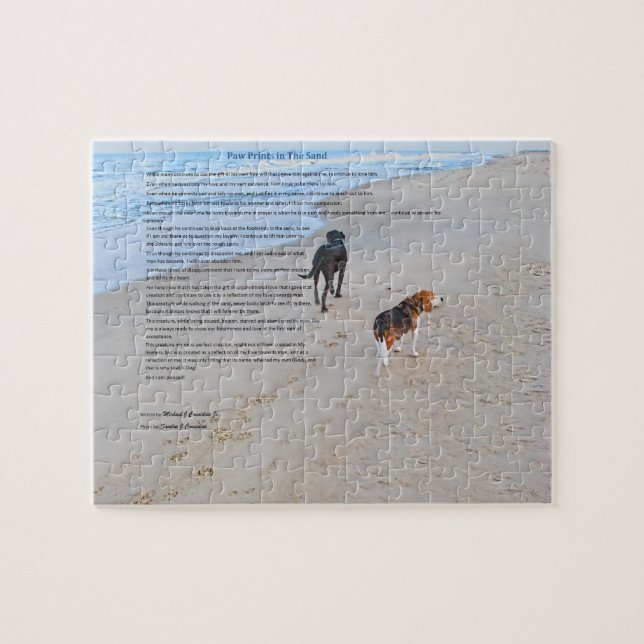 puzzle de la photo 8x10 avec l'étain (Horizontal)