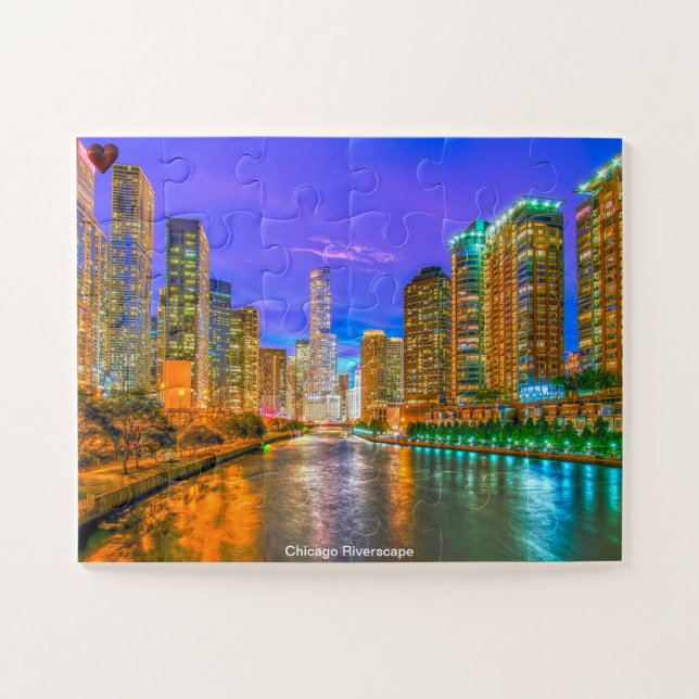 Puzzle de la rivière de Chicago (Horizontal)