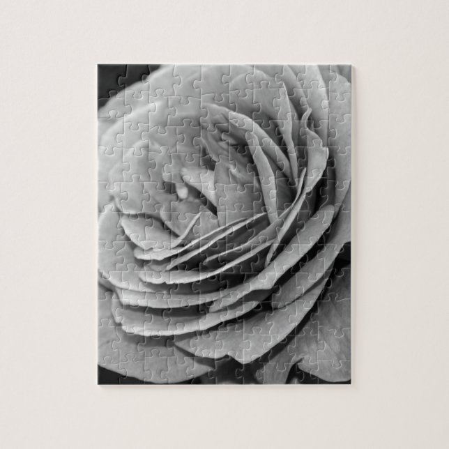 Puzzle de la rose noire et blanche (Vertical)