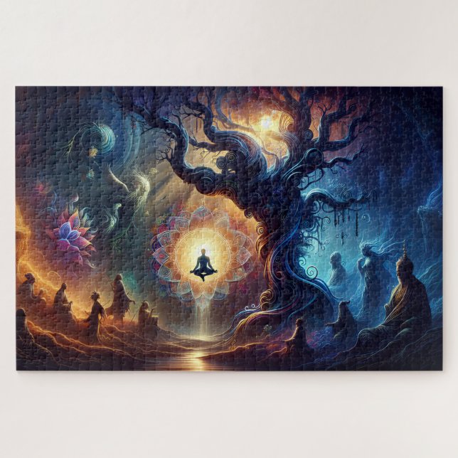 Puzzle de la sagesse : ombre et lumière (Horizontal)