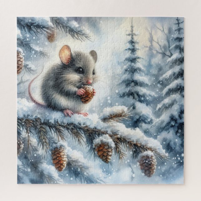 Puzzle de la souris d'hiver (Vertical)
