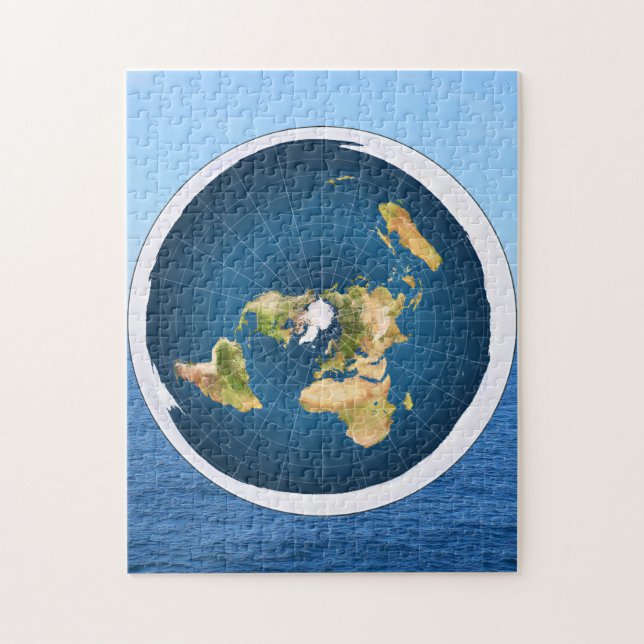 Puzzle de la Terre plate (Vertical)