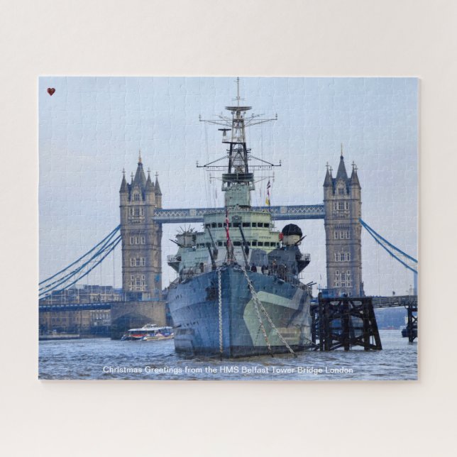 Puzzle de la tour HMS Belfast Tower Bridge Londres (Horizontal)