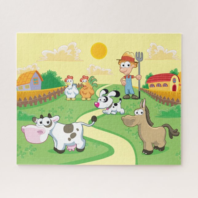 Puzzle de la vie à la ferme (Horizontal)
