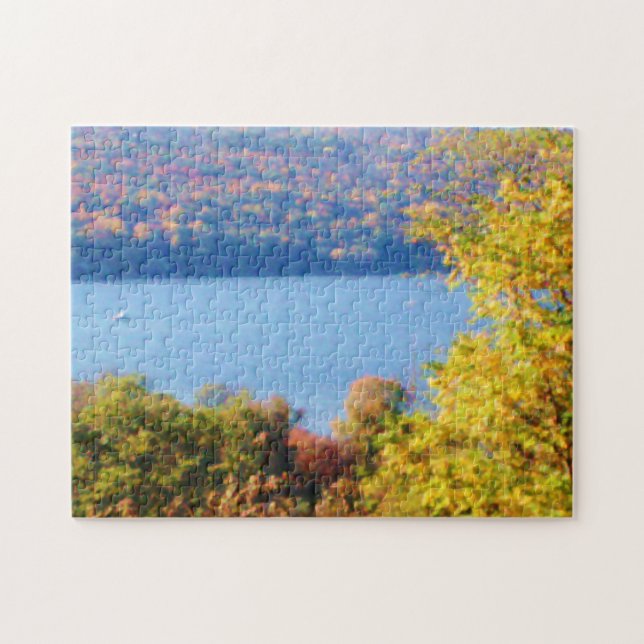Puzzle de LACS de DOIGT, LAC de CAYUGA (Horizontal)