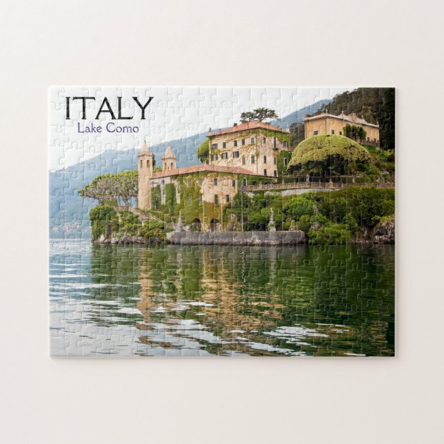 Puzzle de Lake Como en Italie (Horizontal)