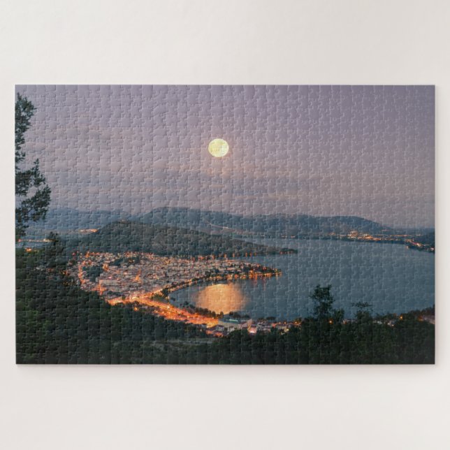 Puzzle de Lake Moon Kastoria Grèce (Horizontal)