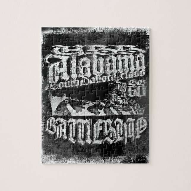 Puzzle de l'Alabama de cuirassé (Vertical)