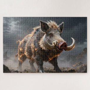 Puzzle de l'animal celtique emblématique, le sangl