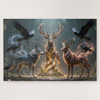 Puzzle de l'animal totem de l'esprit celtique