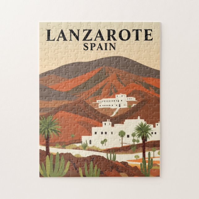 Puzzle de Lanzarote en Espagne, scène de voyage vi (Vertical)