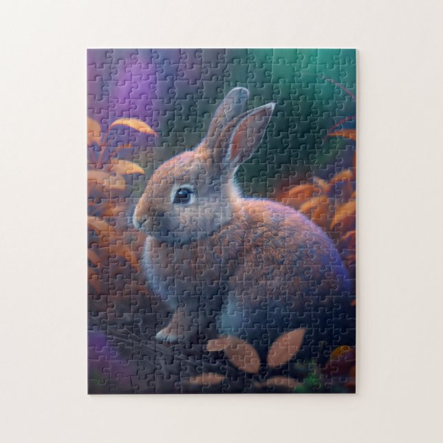 Puzzle de lapin coloré vif (Vertical)
