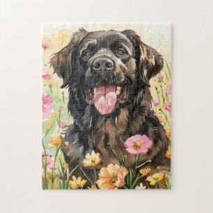 Puzzle de l'aquarelle de Terre-Neuve