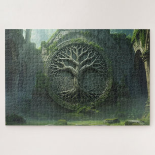 Puzzle de l'arbre de vie celtique antique