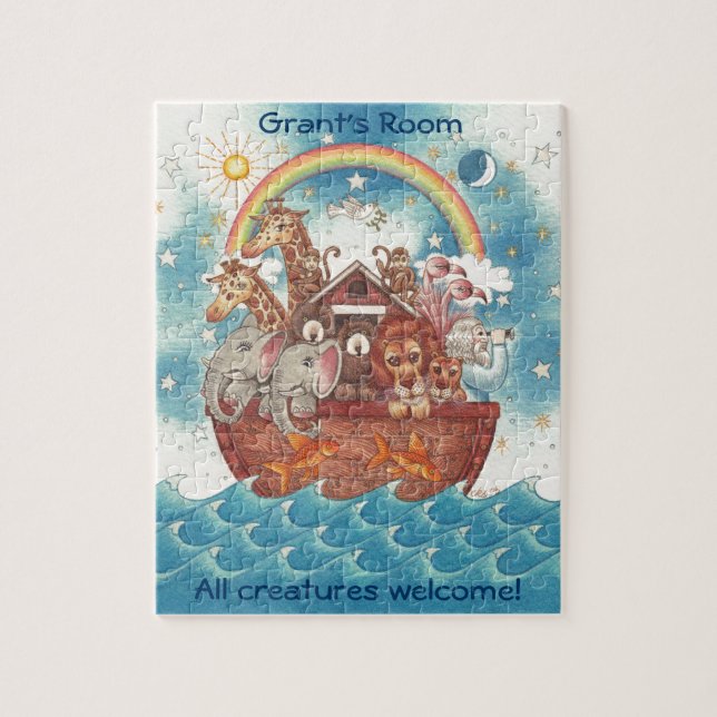 Puzzle de l'arche de Noé personnalisé (Vertical)