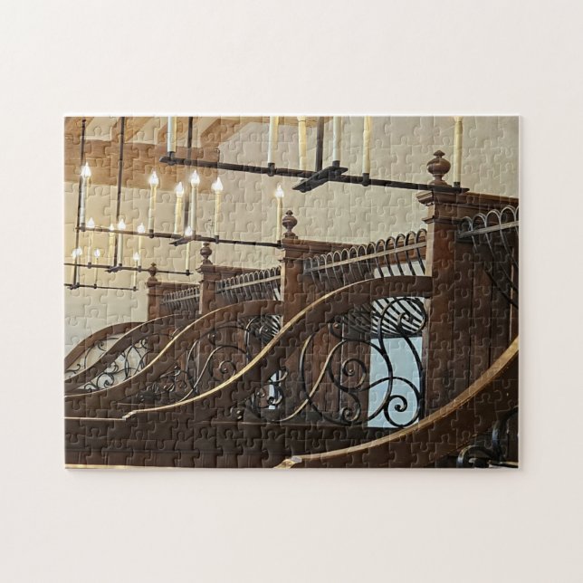 Puzzle de l'écurie de chevaux d'autrefois (Horizontal)