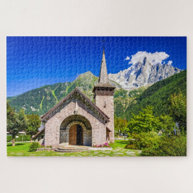 Puzzle de l'église de Chamonix (Horizontal)