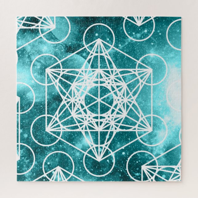 Puzzle de l'espace du cube de Metatron 676 (Vertical)
