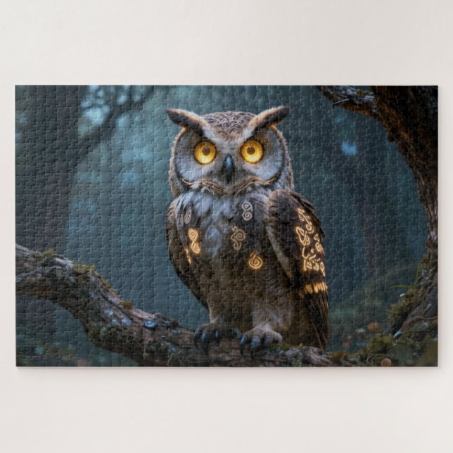 Puzzle de l'Esprit Celtique Animal Hibou (Horizontal)