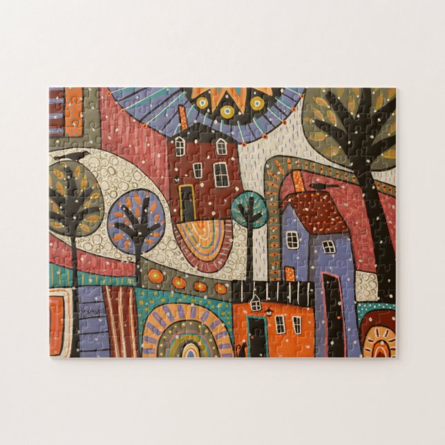 Puzzle de l'hiver Abstrait de Karla Gerard (Horizontal)