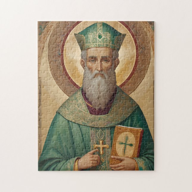 Puzzle de l'icône St Patrick - Jigsaw orthodoxe ca (Vertical)