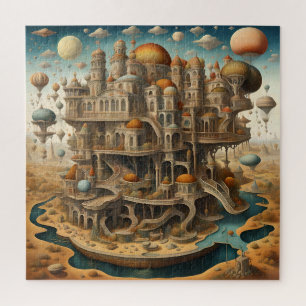 Puzzle de l'immeuble urbain visionnaire