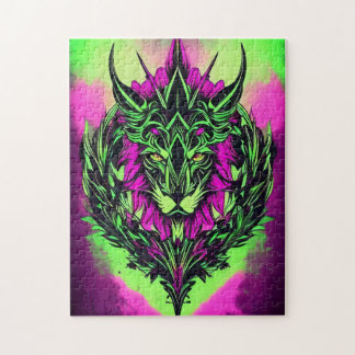 Puzzle de Lion Aquarelle Majestic - 252 pièces