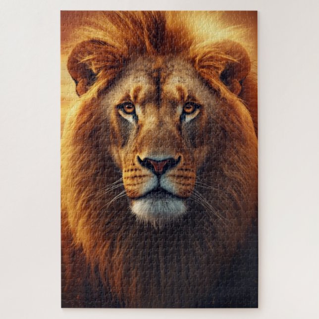 Puzzle de lion majestueux (Vertical)
