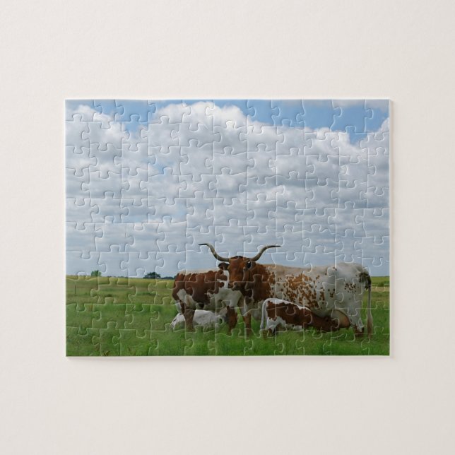 Puzzle de Longhorns du Kansas (Horizontal)