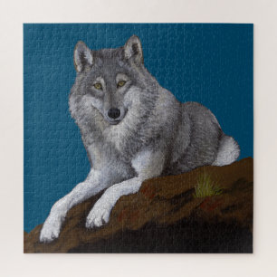 Puzzle de loup gris