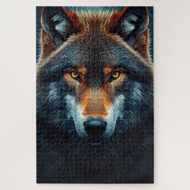 Puzzle de loup majestueux (Vertical)